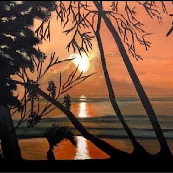 Paintings by Mac Other - Panama Island Sunset